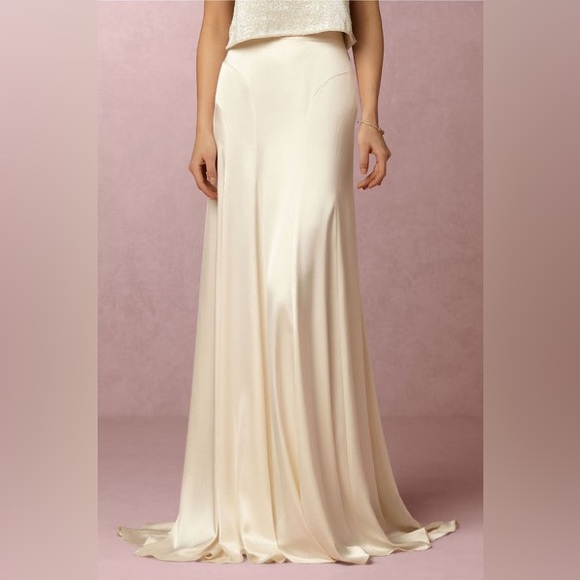 BHLDN Catherine Deans Danielle skirt in crème - Picture 3 of 6